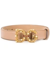 Dolce & Gabbana Dolce E Gabbana Women's Be1335ak1338m308 Pink Leather Belt - Atterley In Brown