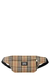 BURBERRY CHECK CANVAS BELT BAG,8027159