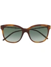 GUCCI BAMBOO-EFFECT SOFT-SQUARE SUNGLASSES