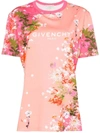 GIVENCHY GIVENCHY WOMEN'S PINK COTTON T-SHIRT,BW70753Z34681 XS