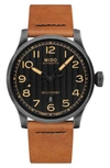 MIDO MULTIFORT ESCAPE LEATHER STRAP WATCH, 44MM,M0326073605099