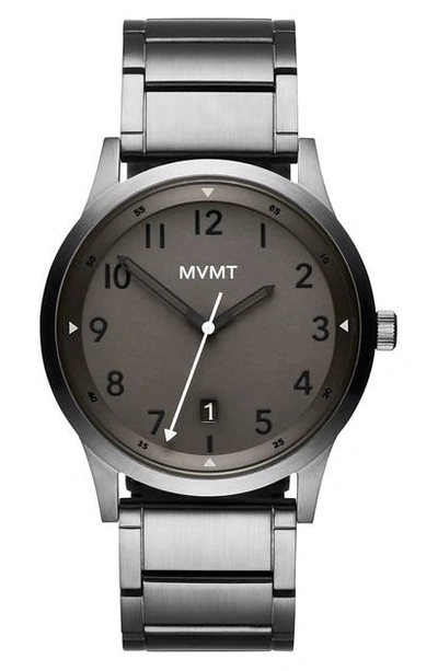 Mvmt Men's Field Gunmetal Stainless Steel Bracelet Watch 41mm