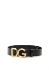 DOLCE & GABBANA DOLCE & GABBANA LOGO BUCKLE BELT