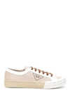 PRADA PRADA LOGO LACE UP SNEAKERS