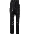 ISABEL MARANT XENIA HIGH-RISE LEATHER PANTS,P00437606