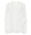 ISABEL MARANT ÉTOILE JAYDEN荷叶边女式上衣,P00438369