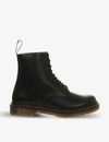 Dr. Martens' 1460 Lace-up Combat Boots In Smooth Leather In Black Leather