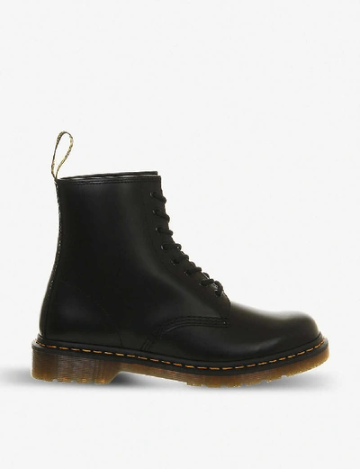 DR. MARTENS DR. MARTENS WOMEN'S BLACK LEATHER 1460 SMOOTH 8-EYE LEATHER BOOTS,54387485