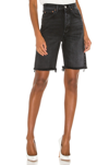 Agolde 90's Pinch Waist High Rise Straight Leg Shorts In Fallen