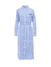 PRADA PRADA STRIPED SHIRT DRESS