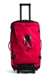 The North Face Rolling Thunder 30-inch Wheeled Duffle Bag In Red/black