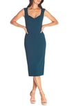 Dress The Population Elle Sheath In Green