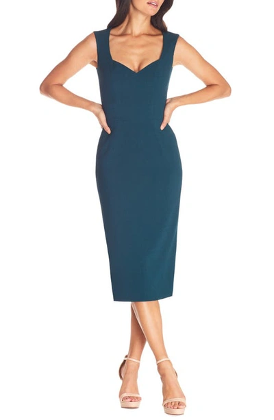Dress The Population Elle Sheath In Pine