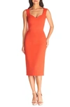 Dress The Population Elle Sheath In Poppy