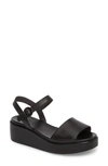 Camper Misia Ankle Strap Sandals In Navy Leather
