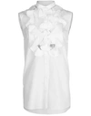 ALEXANDER MCQUEEN SLEEVELESS LACE BIB SHIRT