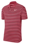 Nike Golf Dri-fit Victory Polo Shirt In Sierra Red/ Black/ White