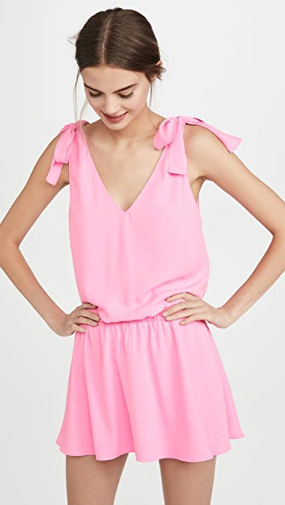 Amanda Uprichard Josephine Dress In Shocking Pink