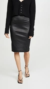 Theory High-waisted Pencil Skirt In Black