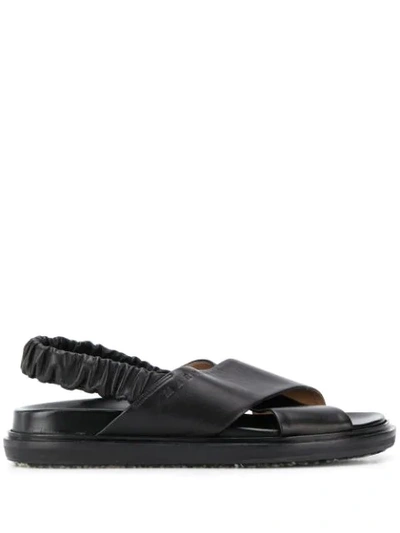 Marni Fussbett Sandals In Black