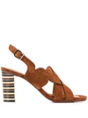 CHIE MIHARA BALBINA 95MM LEATHER SANDALS