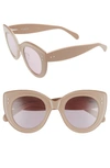 ALAÏA 48MM CAT EYE SUNGLASSES,AA0034S001