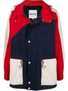 KENZO LONG COLOUR BLOCK PARKA JACKET