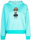 Mostly Heard Rarely Seen 8-bit Grace Hoodie In Blue