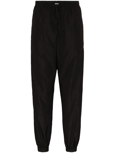 Marcelo Burlon County Of Milan Cross Tapered Track Trousers In Black