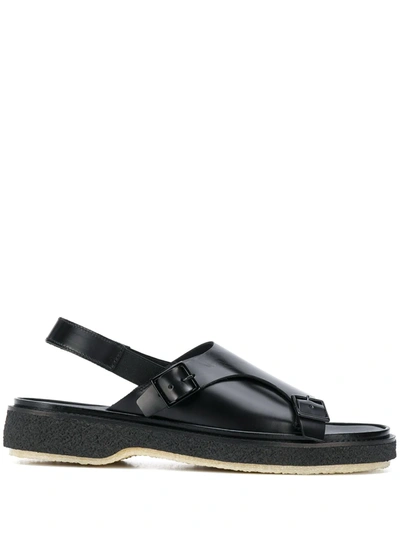 Adieu Type 140 Leather Sandals In Black