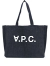 Apc Shoulder Bag A.p.c. Woman Color Denim In Blue