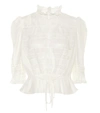 MARC JACOBS THE VICTORIAN COTTON AND SILK BLOUSE,P00445305