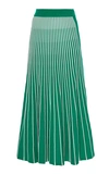 ALEXIS VANI HIGH-RISE STRIPED RIBBED-KNIT SKIRT,793464