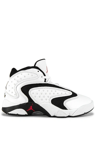 Jordan Og Sneaker In White  University Red & Black