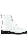 Sam Edelman Women's Nina Lace Up Booties In Bright White