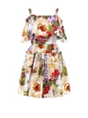 DOLCE & GABBANA DOLCE & GABBANA RUFFLED FLORAL MINI DRESS