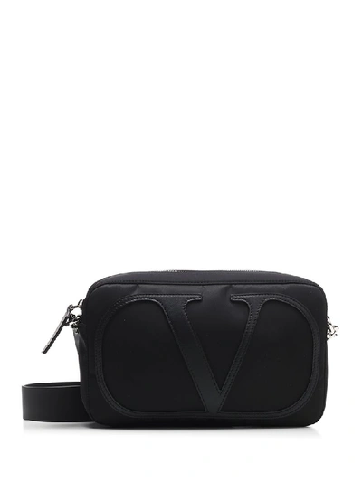 Valentino Garavani Garavani - Xl Logo Crossbody Bag In Black