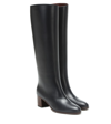 LORO PIANA PARIS 55 LEATHER KNEE-HIGH BOOTS,P00403587