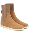 LORO PIANA COCOON WALK SUEDE ANKLE BOOTS,P00430566
