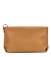 LORO PIANA INSIDE OUT LEATHER CLUTCH,P00433832