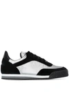 COMME DES GARÇONS SHIRT X SPALWART PITCH TWO-TONE LOW TOP SNEAKERS