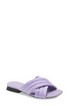 Camper Casi Myra Slide Sandal In Pastel Purple Fabric