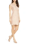 Bb Dakota Jayce Lace Sheath Cocktail Dress In Champagne