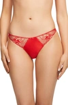 Dita Von Teese Julies Roses G-string In Rose Red