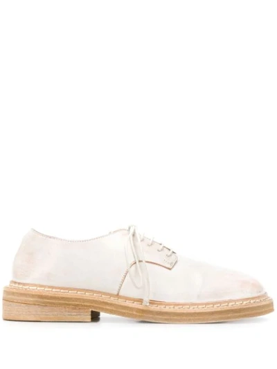 Marsèll Lace-up 30mm Mid-heel Brogues In White