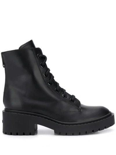 Kenzo Black Pike Lace-up Boots