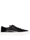 MONCLER NEW MONACO LEATHER SNEAKERS