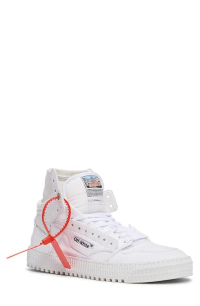 Off-white White Canvas Off-court 3.0 Sneakers In White,orange