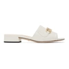 Gucci Flat Sandals In 9050 White
