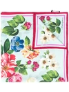 DOLCE & GABBANA FLORAL PRINT SCARF